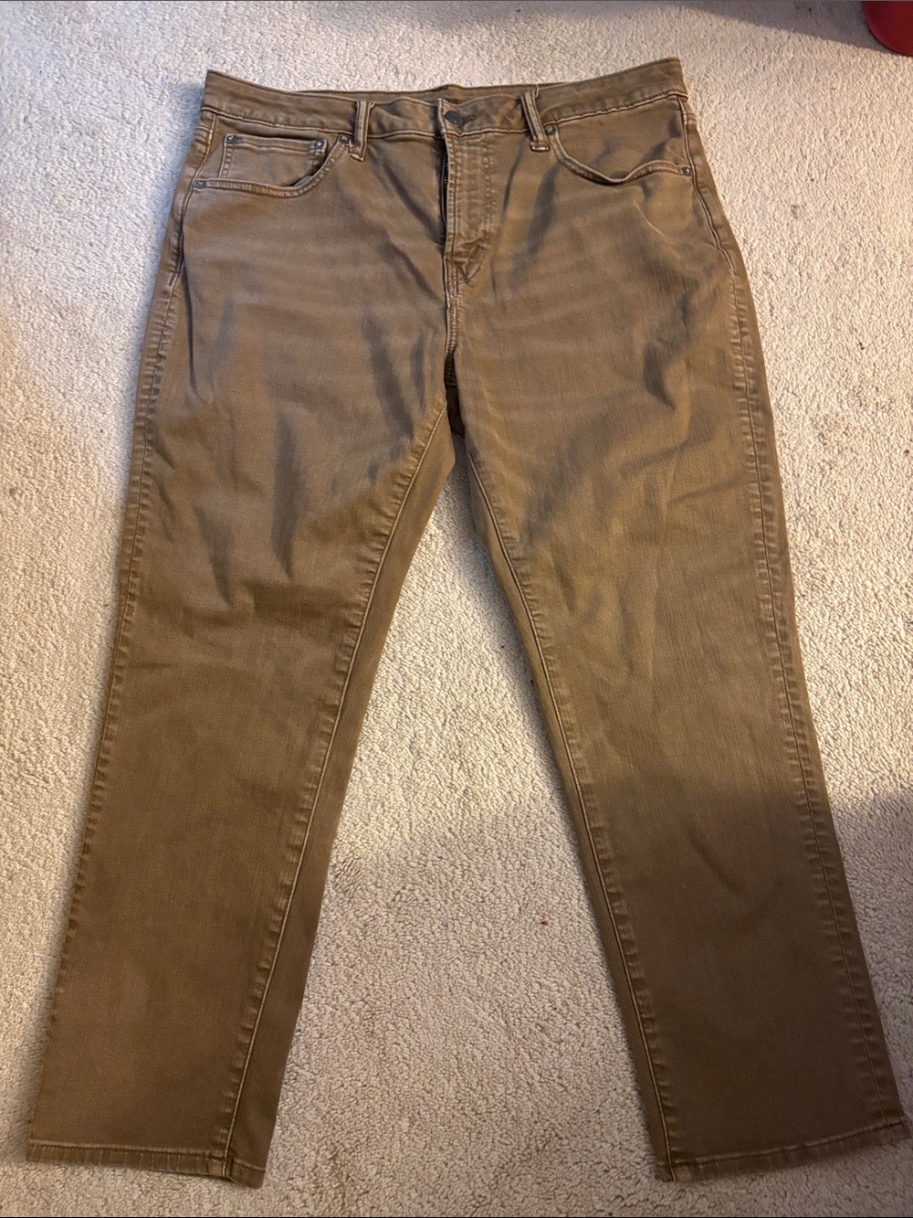 American Eagle Outfitters Straight Jeans in tan sz 36x30